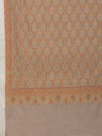 Beige Handloom Pure Pashmina Shawl — Jama in elegant finish
