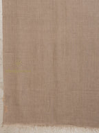 Beige Handloom Pure Pashmina Stole in a Solid