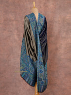 Blue-Toned Heritage Woollen Shawl in Lux Finish
