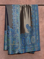 Blue-Toned Heritage Woollen Shawl in Lux Finish