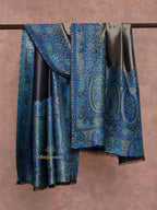 Blue-Toned Heritage Woollen Shawl in Lux Finish