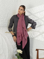 Dusty Rose Handloom Pure Pashmina Stole — Artisanal Jaal Stole