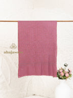 Dusty Rose Handloom Pure Pashmina Stole — Artisanal Jaal Stole
