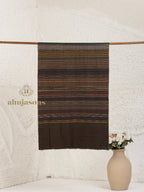 Brown Handloom Pure Pashmina Stole — Ekat Stole in sublime finish