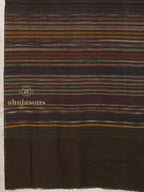 Brown Handloom Pure Pashmina Stole — Ekat Stole in sublime finish