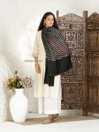 Black Handloom Pure Pashmina Stole showcasing elegant Ekat Stole