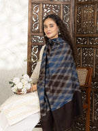 Brown Handloom Pure Pashmina Stole — Ekat Stole in delicate finish
