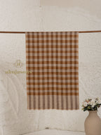 Brown Handloom Pure Pashmina Stole — Solid Stole in signature finish