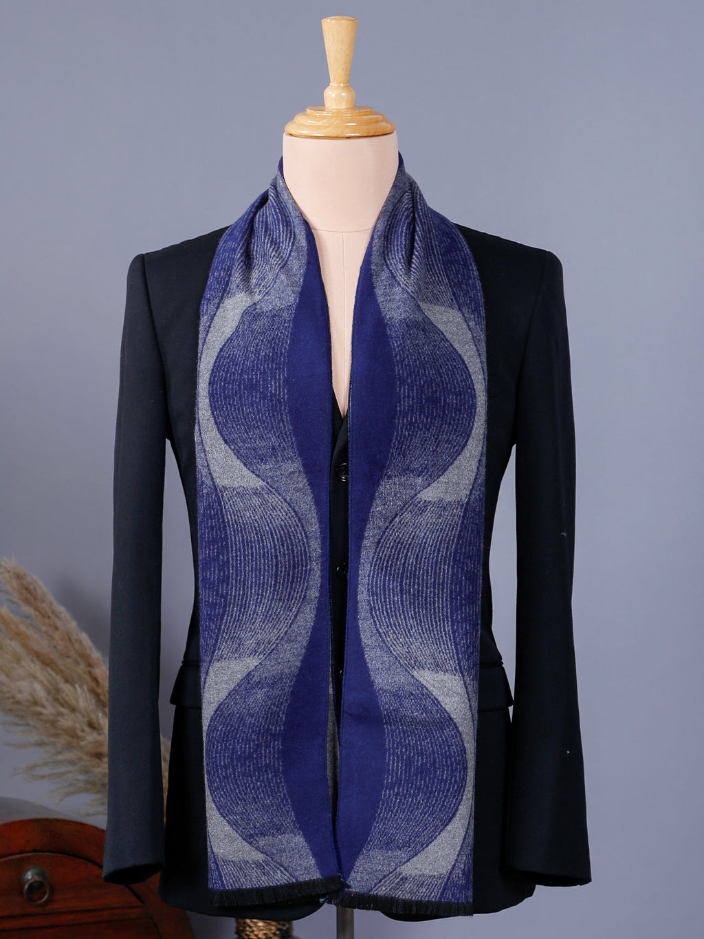 Blue Oval Stripe Muffler