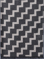Beige & Grey Zigzag Muffler