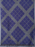 Blue Zigzag Check Muffler