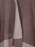 Brown Solid Women Poncho