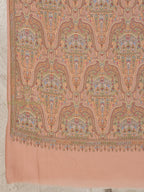 Brown Woollen Shawl — Full Jama Embroidery Woollen in delicate finish