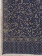 Blue Woollen Shawl — Refined Kaani Weave