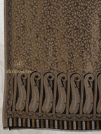 Black Woollen Shawl — Masterful Kaani Weave