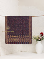 Blue Woollen Shawl adorned with Kaani Weave With Zari