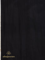 Black Handloom Pure Pashmina Shawl — Solid in refined finish