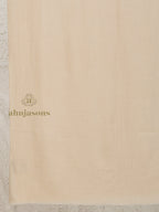 Beige Handloom Pure Pashmina Shawl showcasing masterful Solid