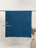 Blue Handloom Pure Pashmina Shawl — Solid in refined finish