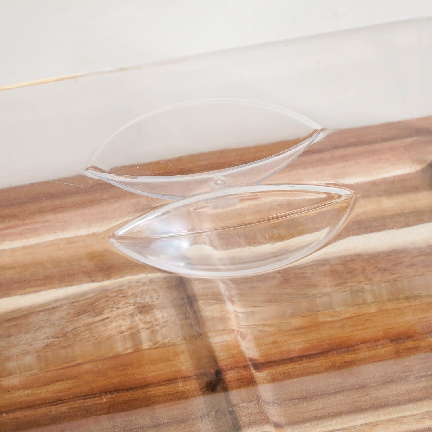 Acacia Wood Bread Box With Transparent Cloche 22cm
