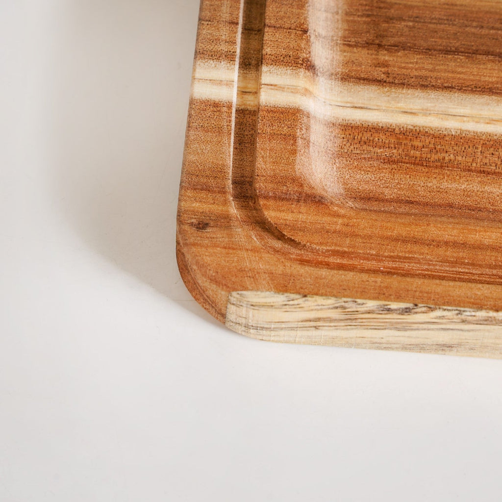 Acacia Wood Bread Box With Transparent Cloche 22cm