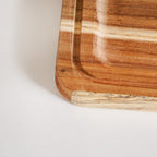 Acacia Wood Bread Box With Transparent Cloche 22cm