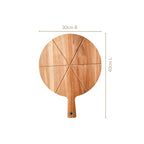 Acacia Wood Pizza Cutting And Serving Board 12 Inch
