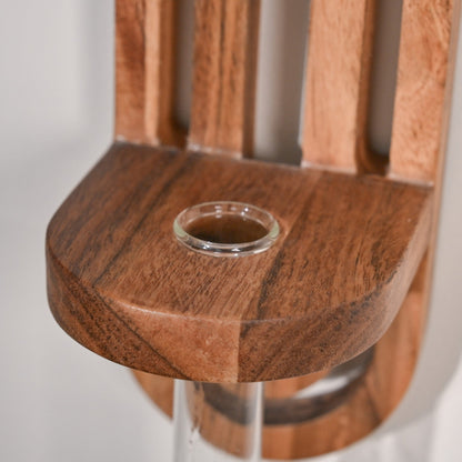 Acacia Wall Hanging Test Tube Planter Duo