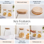 Airtight Jar Set Of 2 For Dry Fruit Big 1100ml