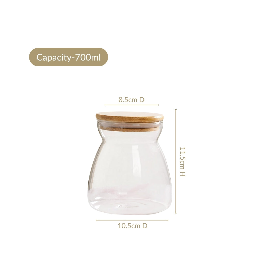 Airtight Jar Set For Dry Fruit Small 700ml