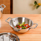 Kadai With Lid Tri Ply Stainless Steel 2250ml