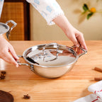 Kadai With Lid Tri Ply Stainless Steel 2250ml