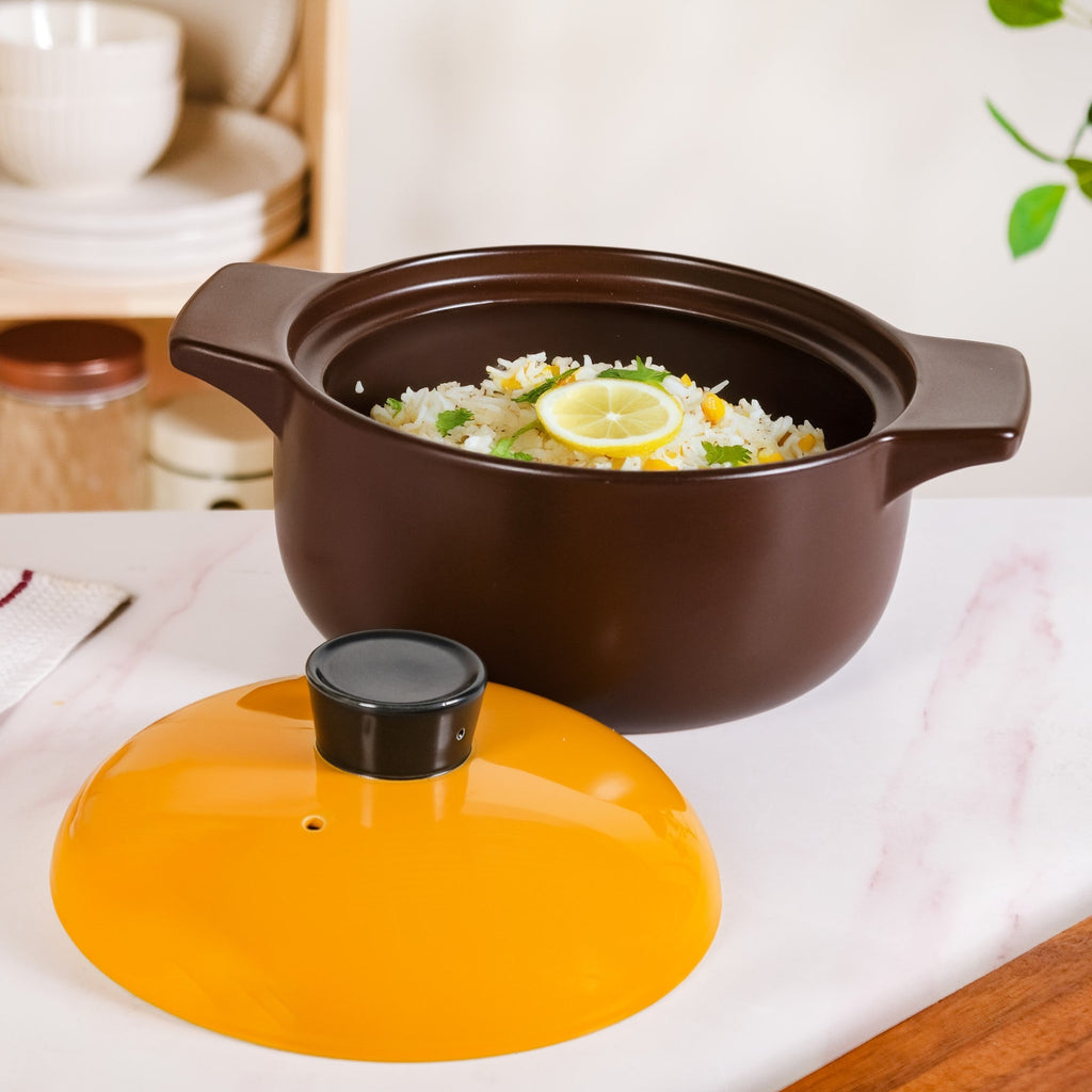 Clementine Ceramic Cooking Pot 4000ml