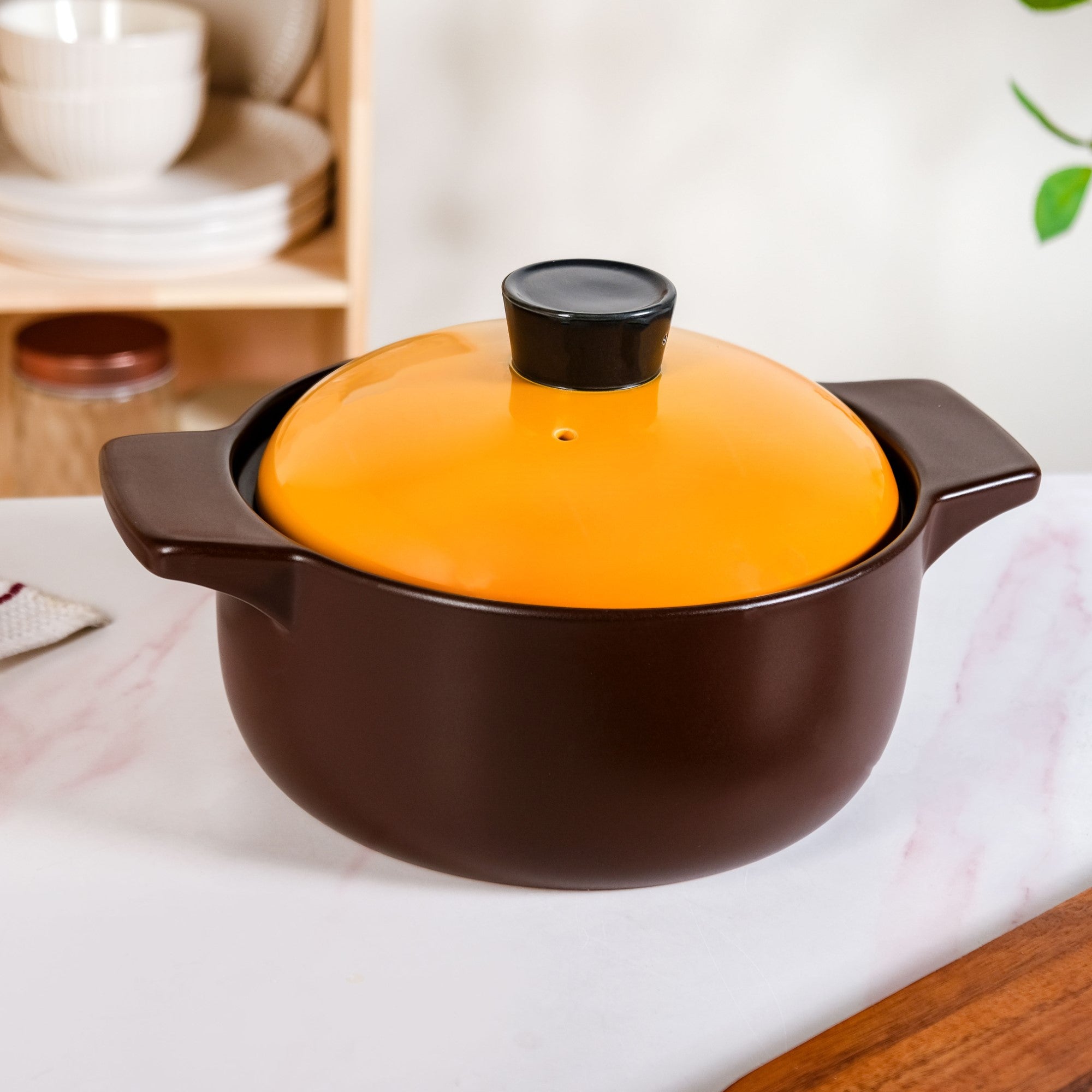 Clementine Ceramic Cooking Pot 4000ml