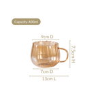 Amber Pumpkin Tea Cup Set Of 2 400ml