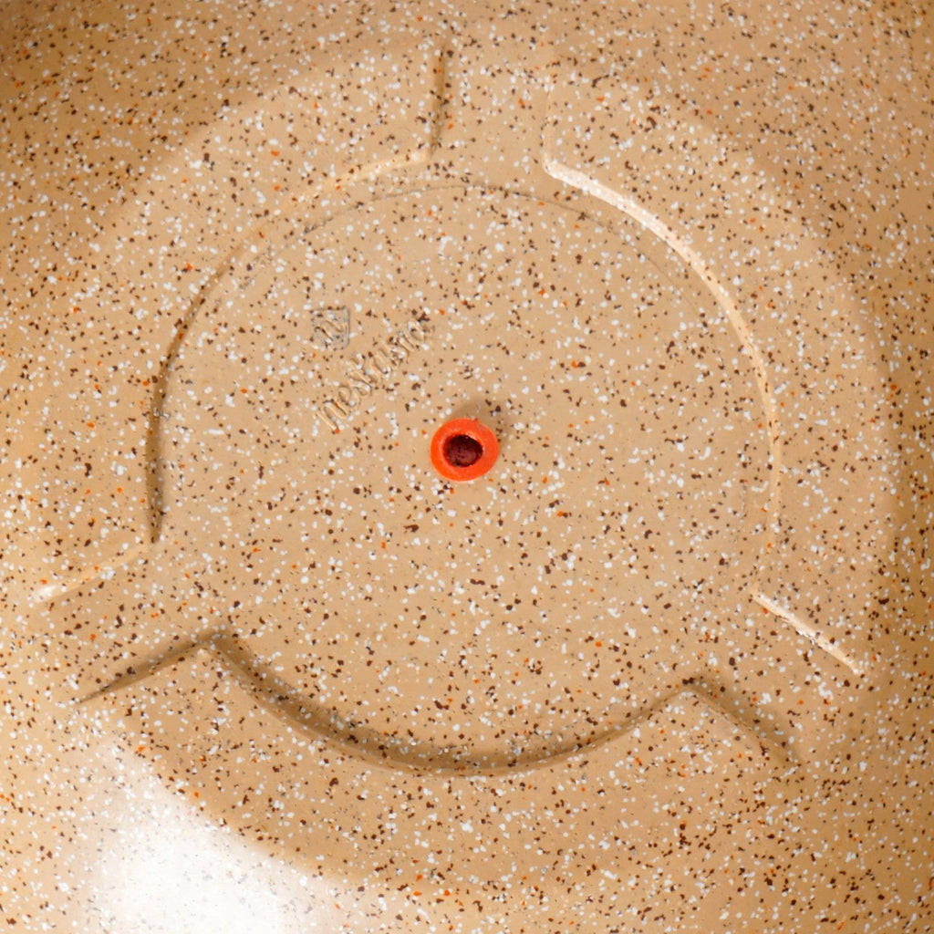 Planterra Beige Round Lotus Planter 15x9 Inch