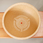 Planterra Beige Round Lotus Planter 15x9 Inch