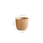 Planterra Large Beige Planting Pot 15x14 Inch