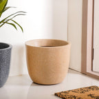 Planterra Large Beige Planting Pot 15x14 Inch