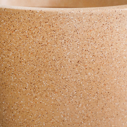 Planterra Large Beige Planting Pot 15x14 Inch