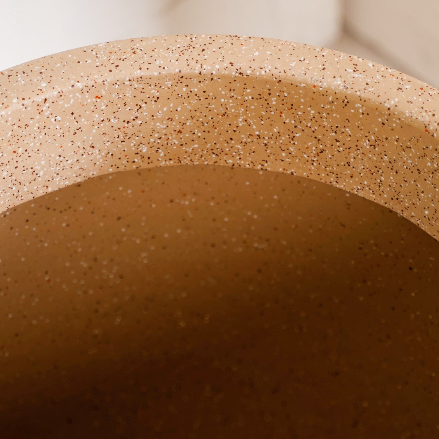 Planterra Large Beige Planting Pot 15x14 Inch