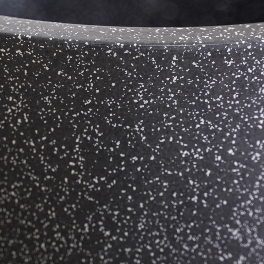 Planterra Large Charcoal Grey Planting Pot 15x14 Inch