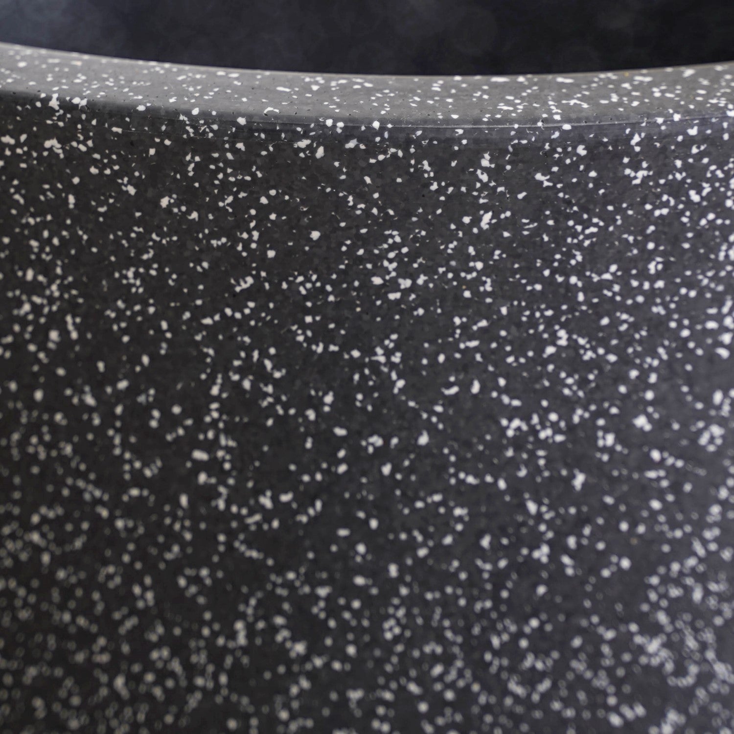 Planterra Large Charcoal Grey Planting Pot 15x14 Inch