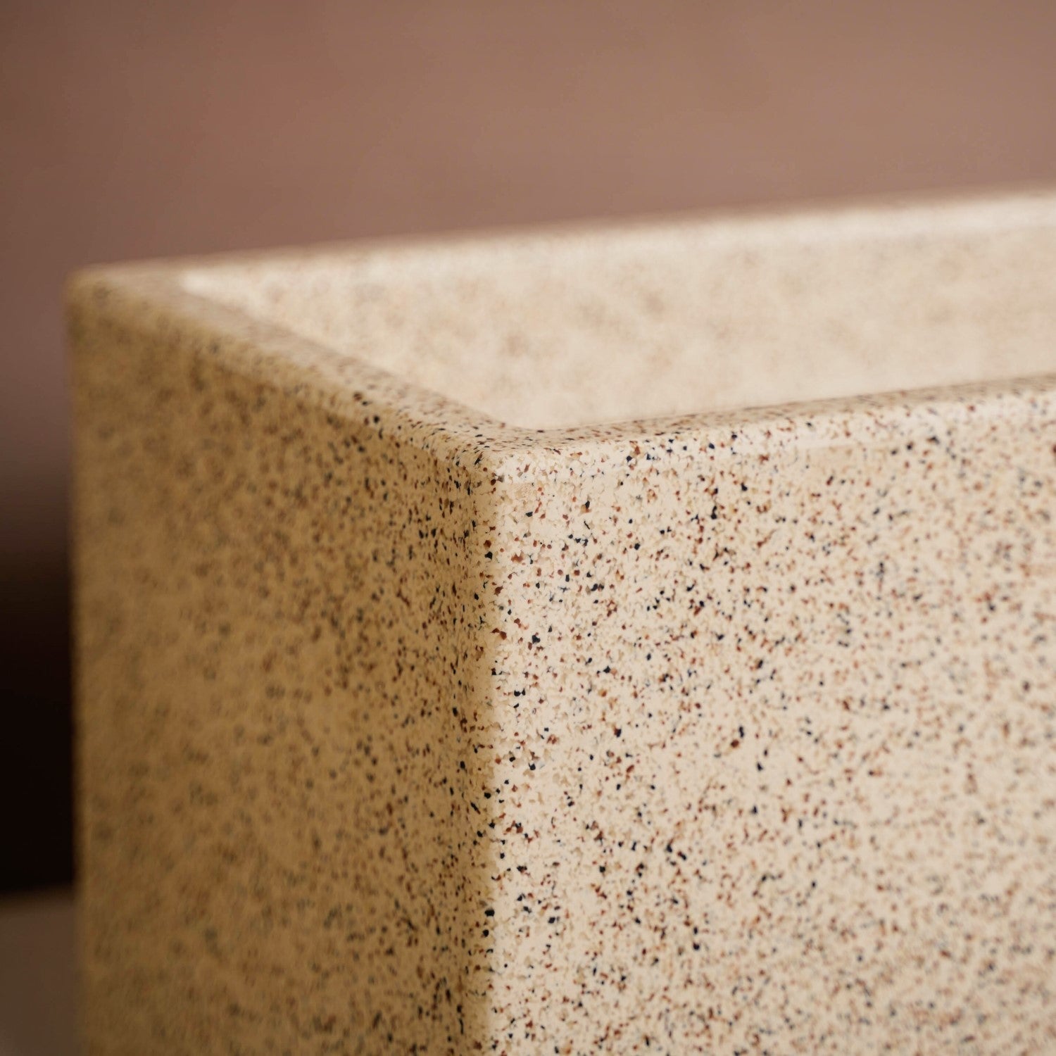 Planterra Modern Beige Trough Planters 24x8 Inch