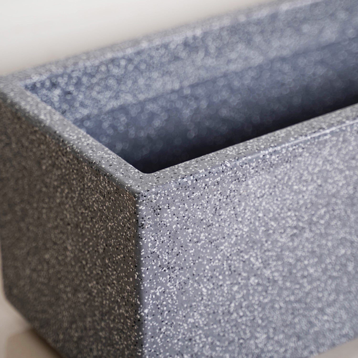 Planterra Modern Grey Trough Planter 24x8 Inch