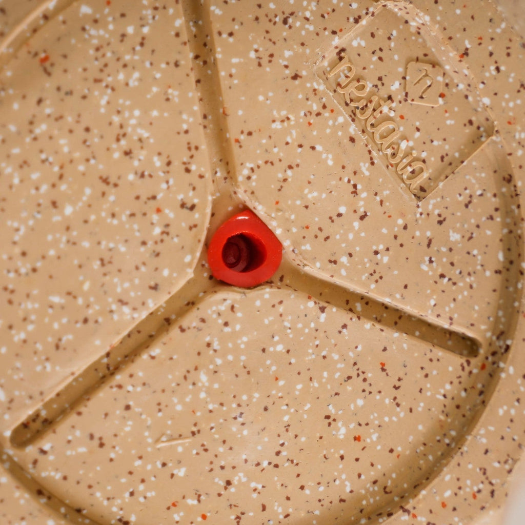 Planterra Ribbed Beige Planting Pot 12x12 Inch