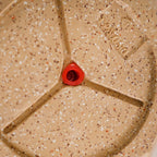 Planterra Ribbed Beige Planting Pot 12x12 Inch