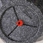 Planterra Ribbed Black Planting Pot 12x12 Inch