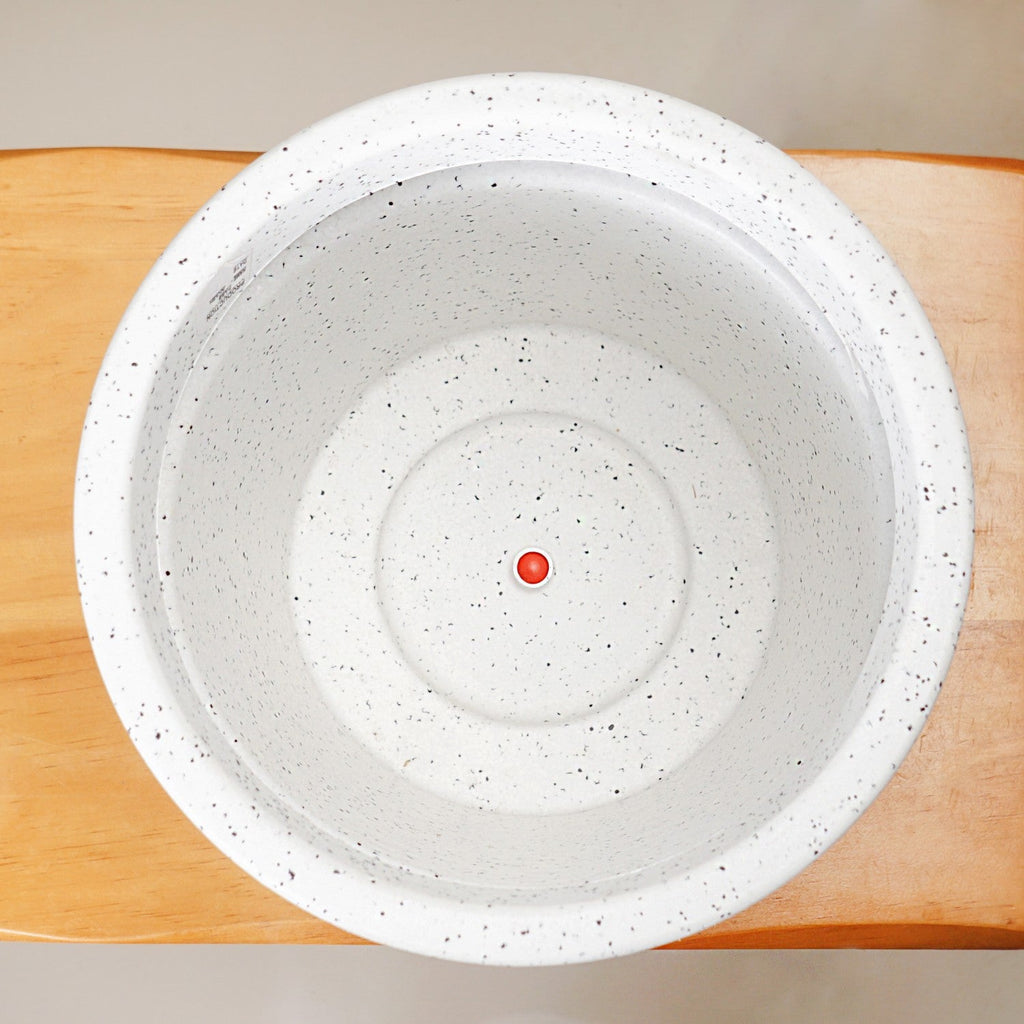 Planterra White Planter With Plate 10x9 Inch