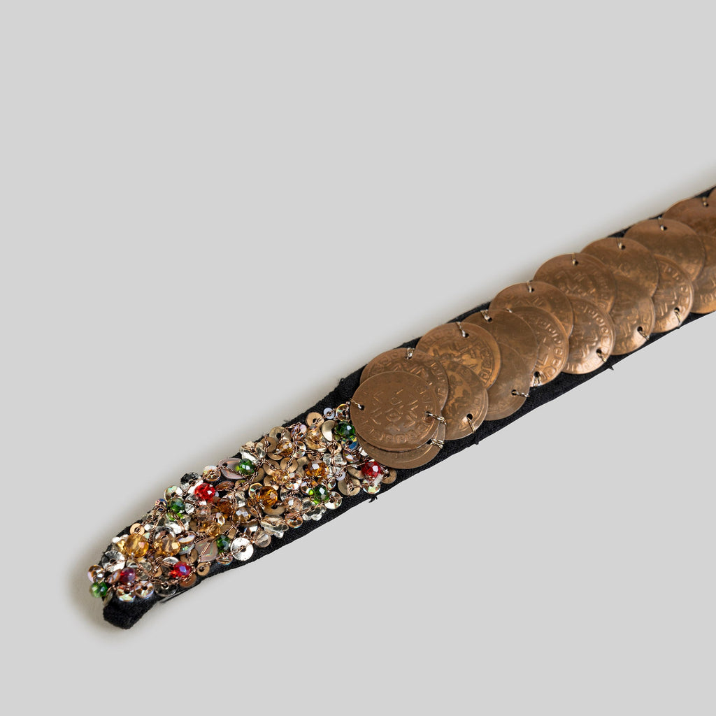 Antique Gold Embroidered Hairband